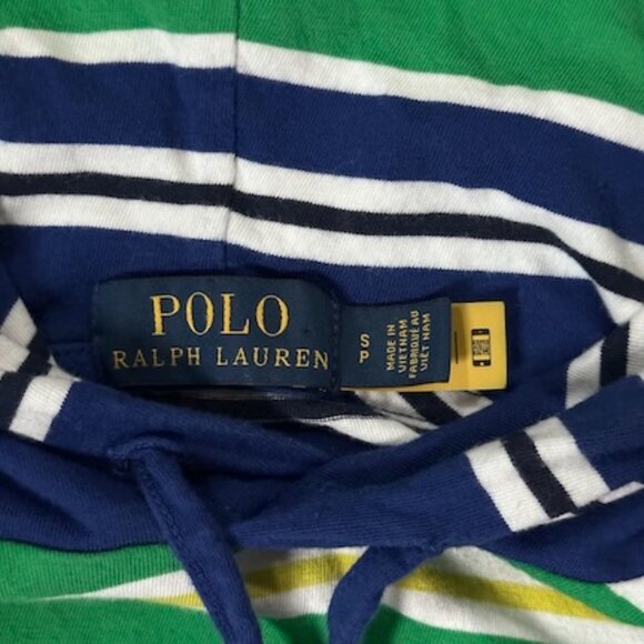Polo Ralph Lauren Men's Colored Striped Jersey Hooded T-Shirt in Sz. Small- EUC - Picture 4 of 11